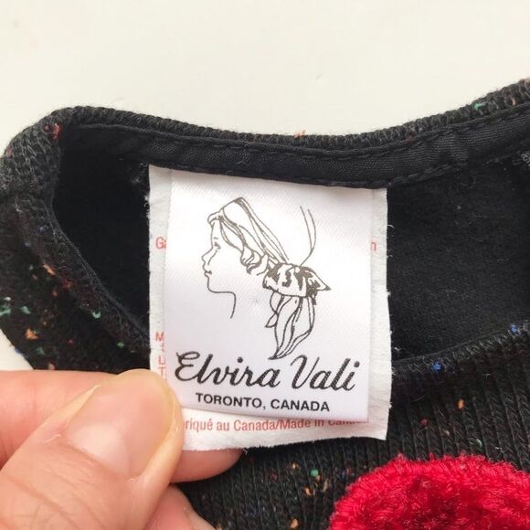 Vintage Elvira Vali heart ribbed dress EUC 12 months - Picture 5 of 7